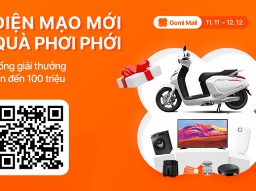 Hình ảnh buổi livestream sự kiện "Diện mạo mới - Quà phơi phới" cùng Gomi Mall.