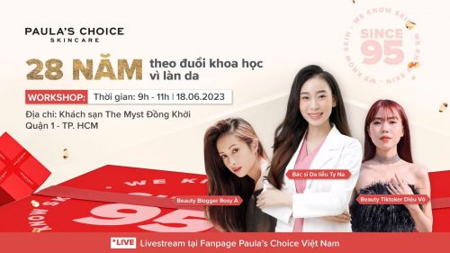 Hình ảnh livestream hội thảo Paula's Choice Việt Nam.