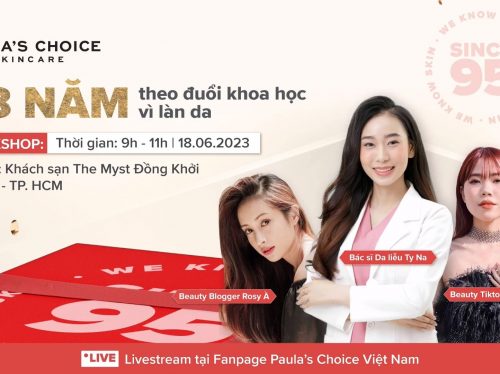 Hình ảnh livestream hội thảo Paula's Choice Việt Nam.