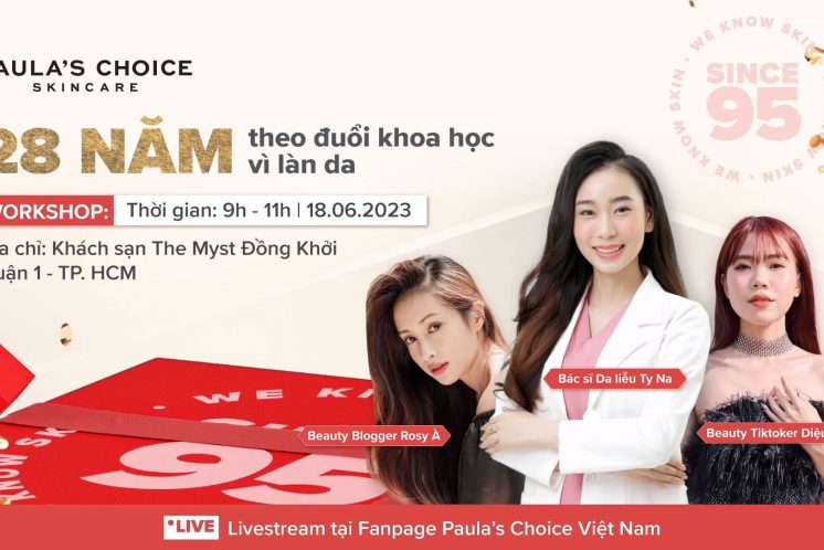 Hình ảnh livestream hội thảo Paula's Choice Việt Nam.