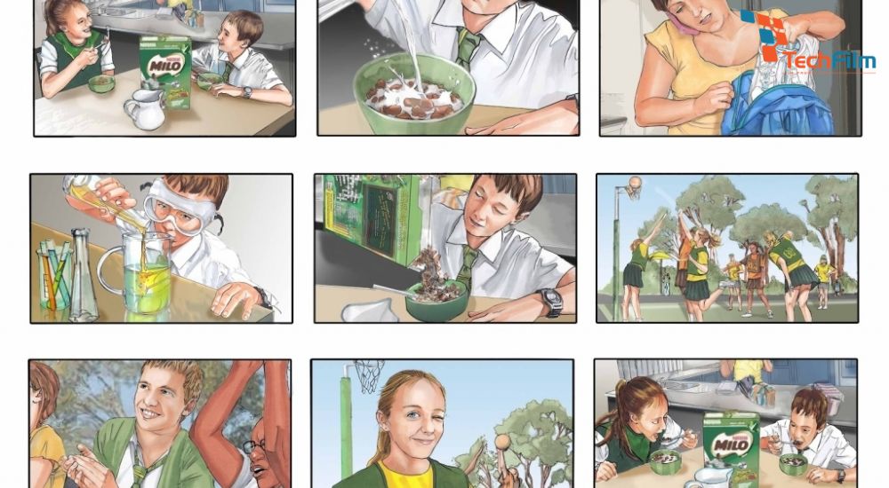 Storyboard cho một cảnh TVC